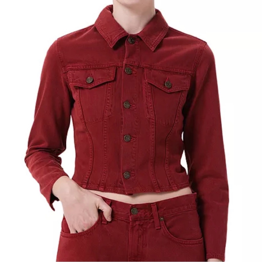 AGOLDE Contoured Denim Jacket in Brick